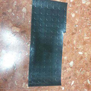 Suelo Goma Antideslizante Círculos Negro