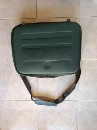 Borsa rigida vintage multiuso verde scuro unisex