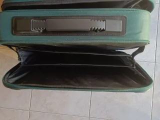 Borsa rigida vintage multiuso verde scuro unisex