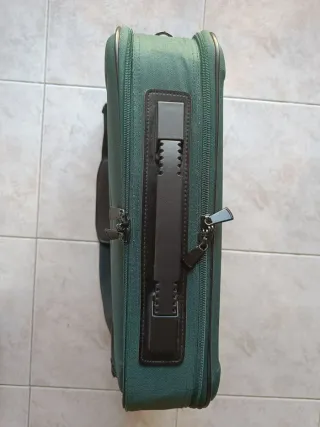 Borsa rigida vintage multiuso verde scuro unisex