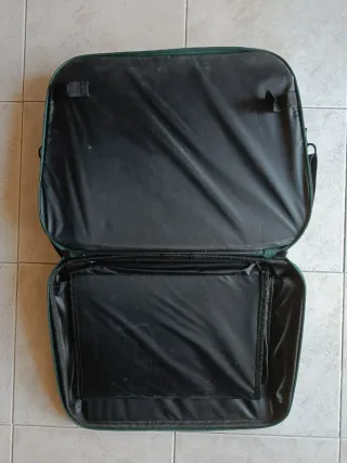 Borsa rigida vintage multiuso verde scuro unisex