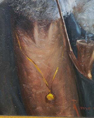 Dipinto olio su masonite firmato Renato Cocozza