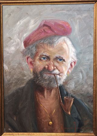 Dipinto olio su masonite firmato Renato Cocozza