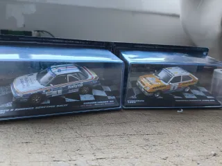 2 auto da rally in miniatura