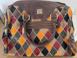 Bolso Piel Roberto Verino Multicolor