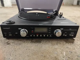 Tocadiscos Multimedia Sunstech Negro