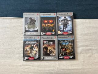 Lote 6 Juegos PS2 Bélicos