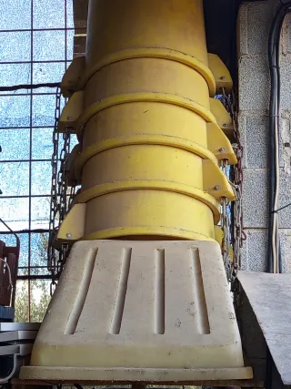 Bajante escombros plástico reforzado