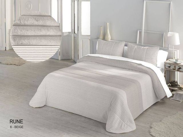 COMFORTER MICRO SHERPA CAMA DE 135/140cm BEIGE
