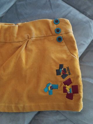 Gonnellina Tuc Tuc bimba velluto a costine