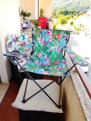 Poltroncina pieghevole da campeggio