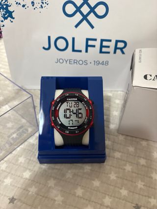 Reloj Digital Calypso Negro y Rojo