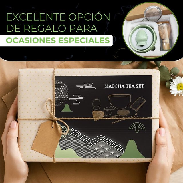Kit Matcha 7 Piezas Bambú Plástico