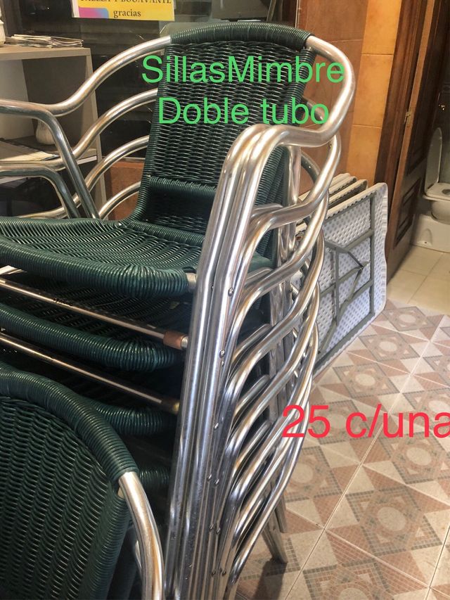 Sedie da terrazza Unità impilabile a doppio tubo