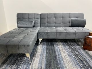 Sofá Cama Chaise Longue 198cm Gris