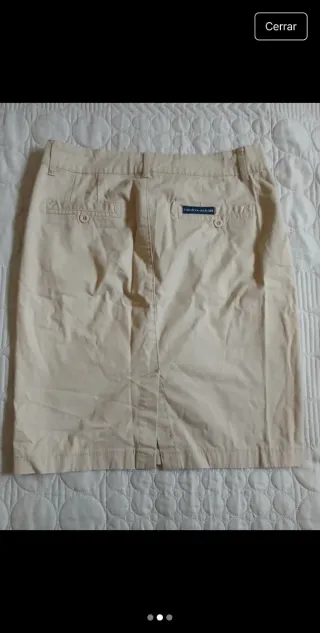 Falda Beige Vaquera Talla [Talla]