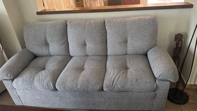 Sofá de 3 plazas gris