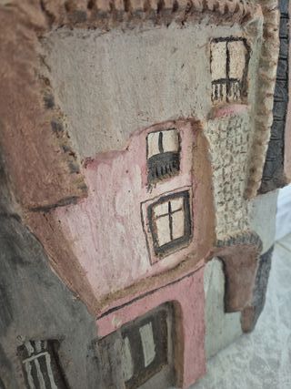 Cuadro de cerámica decorativo en 3D.