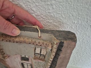 Cuadro de cerámica decorativo en 3D.