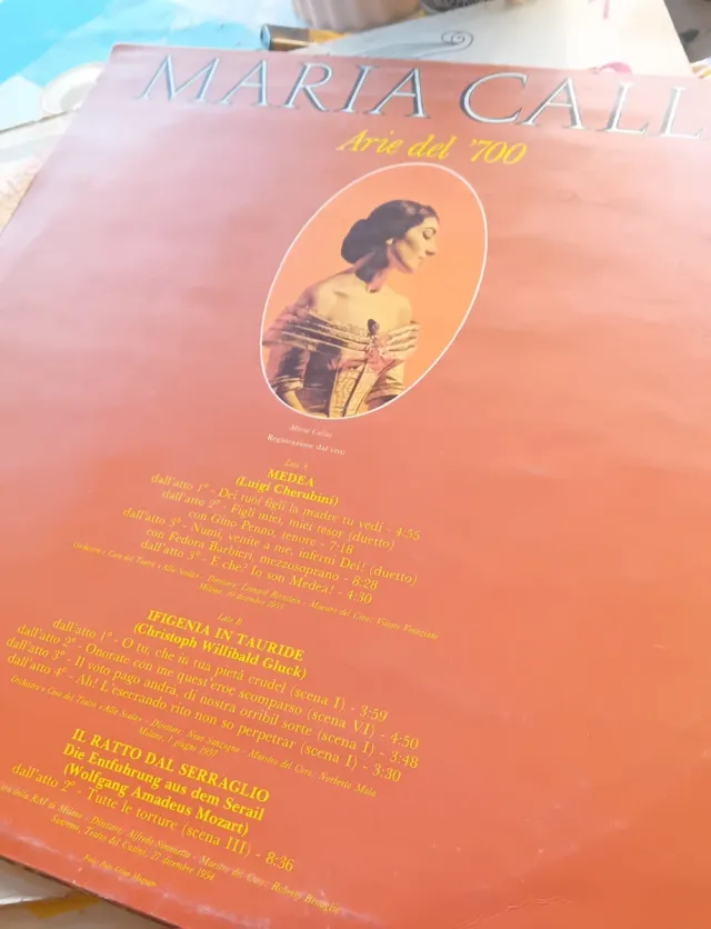 Maria Callas Vinile Arie del 700 vintage anni 80