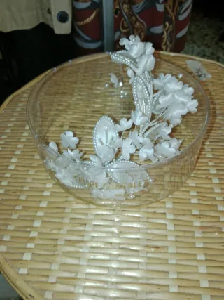 Tocado Novia Flores Perlas Vintage Felipe González