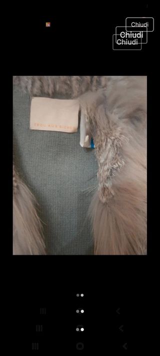 Smanicato grigio con pelliccia