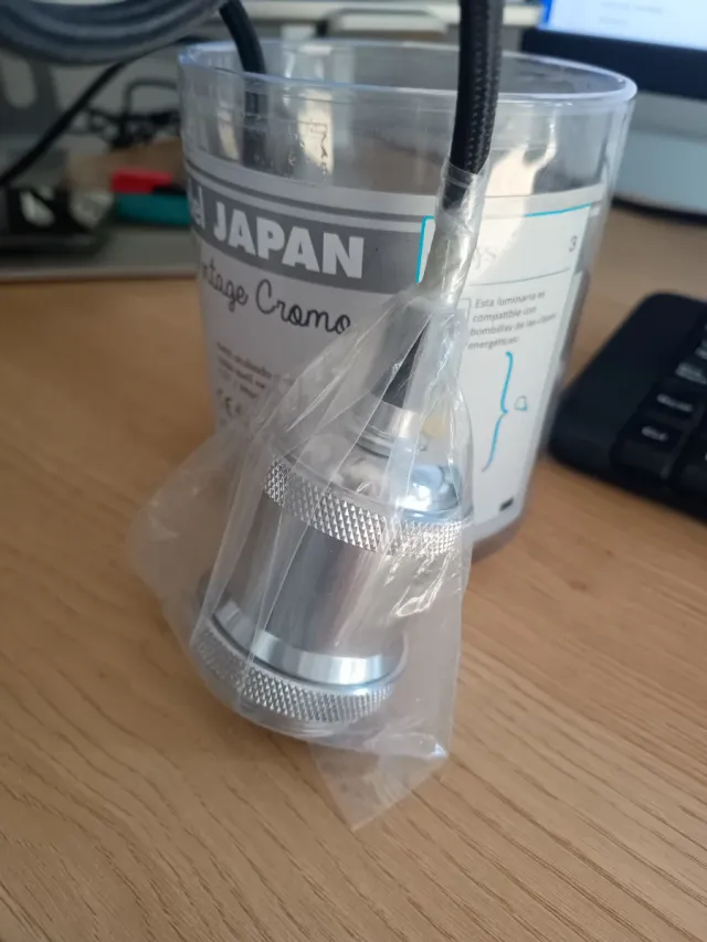 Lámpara Colgante Japan Vintage Cromo