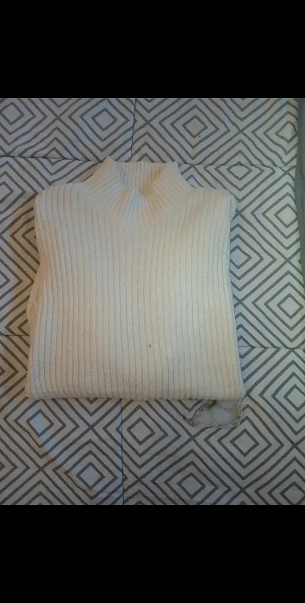 Jersey de lana blanco