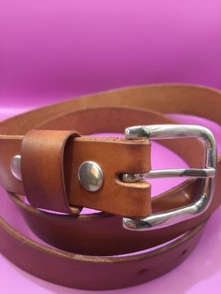 Cinturón de cuero natural 3cm ancho