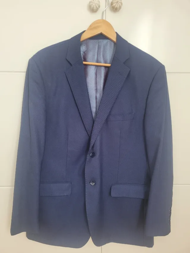 Traje de hombre azul medio.Talla 54.