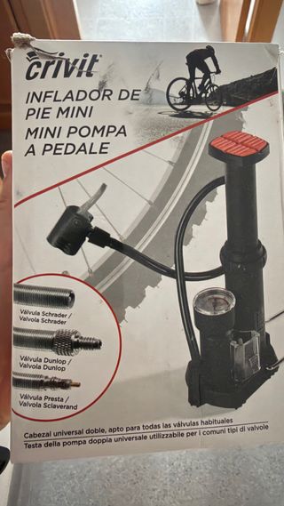 Inflador de pie mini Crivit