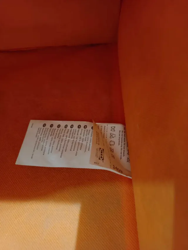 Organizador de tela naranja Ikea