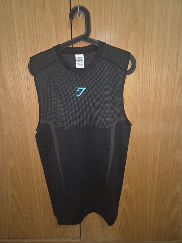 Gymshark Onyx 5.0 Camiseta sin mangas Negra Talla