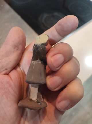 Figura Belén terracota mujer con cesta