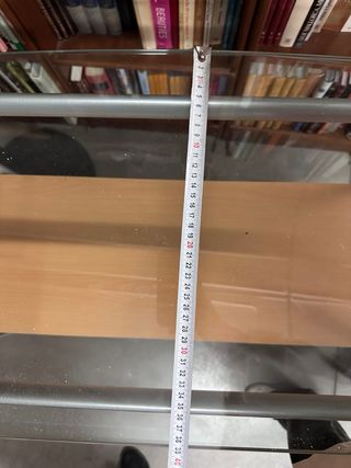 Estantería cristal y metal