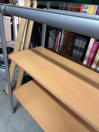 Estantería cristal y metal