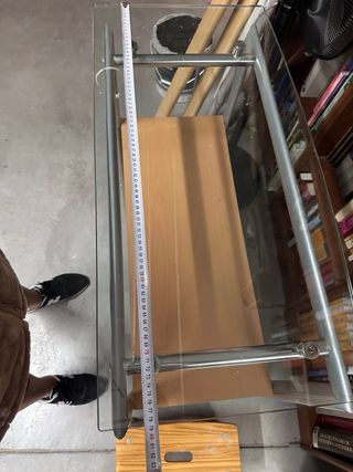 Estantería cristal y metal