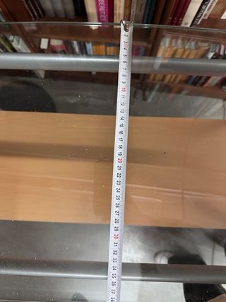 Estantería cristal y metal