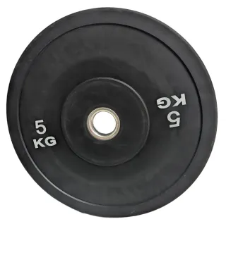 Disco Bumper 5kg Negro 50mm