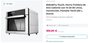 Horno Freidora Cecotec Bake&Fry Touch