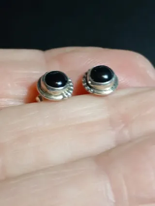 Pendientes Plata Ley onix