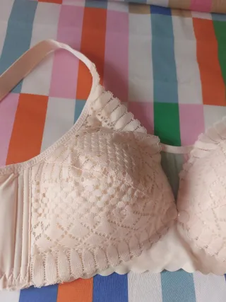 Sujetador de lactancia beige