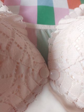 Sujetador de lactancia beige