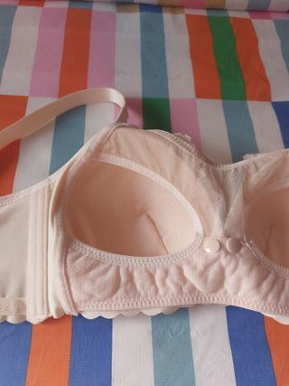 Sujetador de lactancia beige