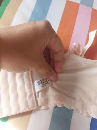 Sujetador de lactancia beige