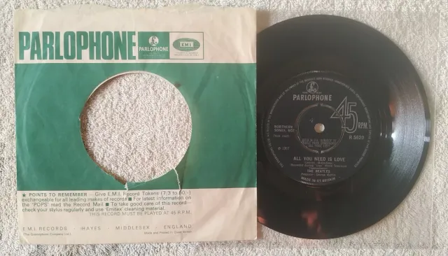 BEATLES - ALL YOU NEED IS LOVE / BABE.. - 7" 1967