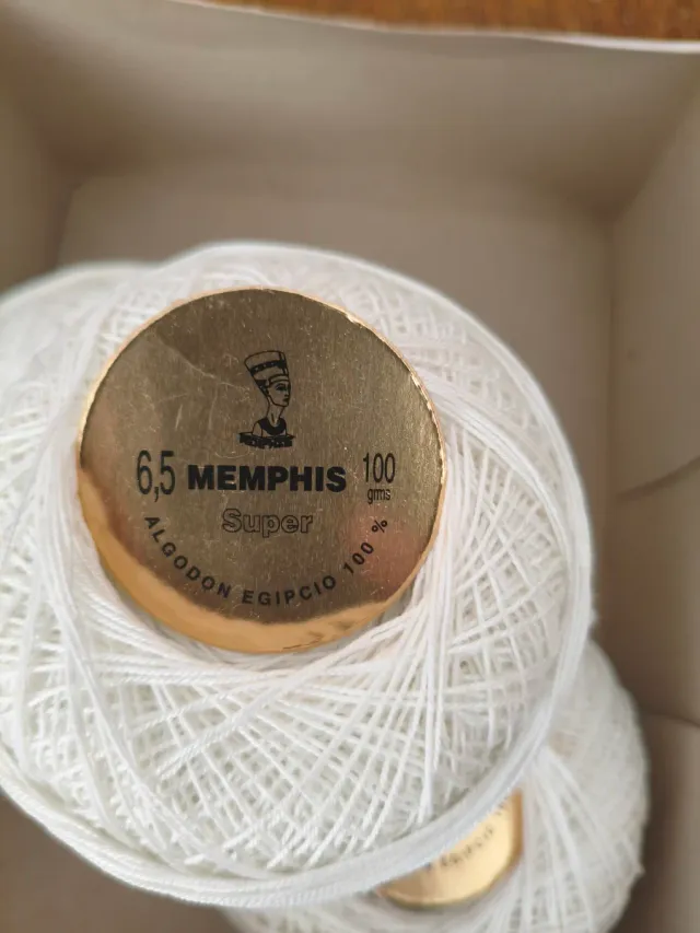 3 ovillos hilo Perlé Memphis 6,5