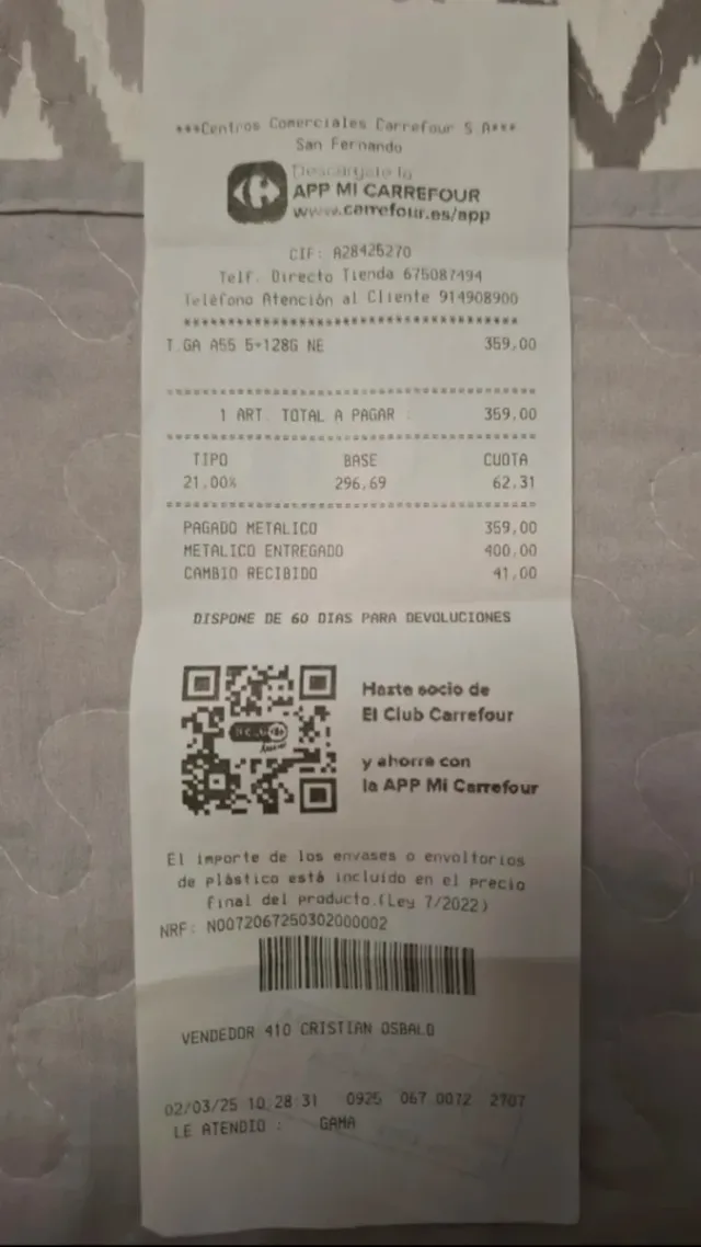 Samsung Galaxy A55 5G Negro