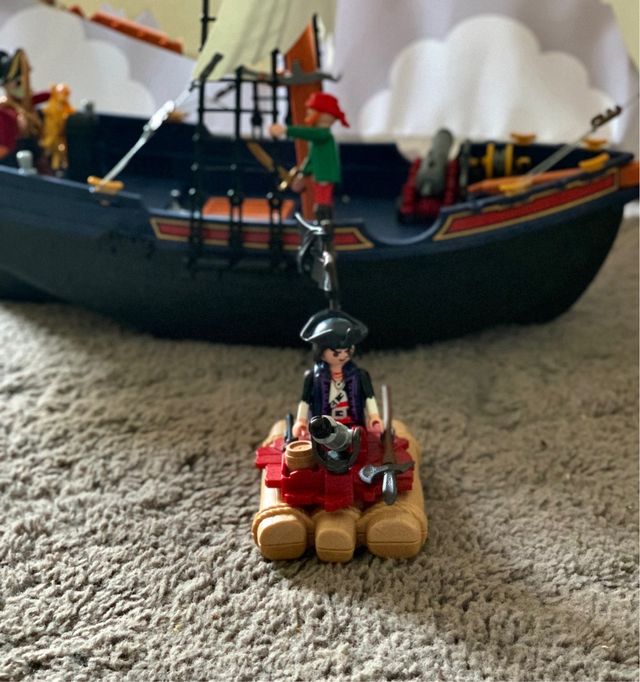 Barco Corsario y Balsa Playmobil Piratas