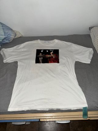 Camiseta Off-White Caravaggio Blanca Talla XL